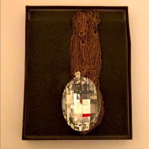 Gold Chain Necklace with Large Charm